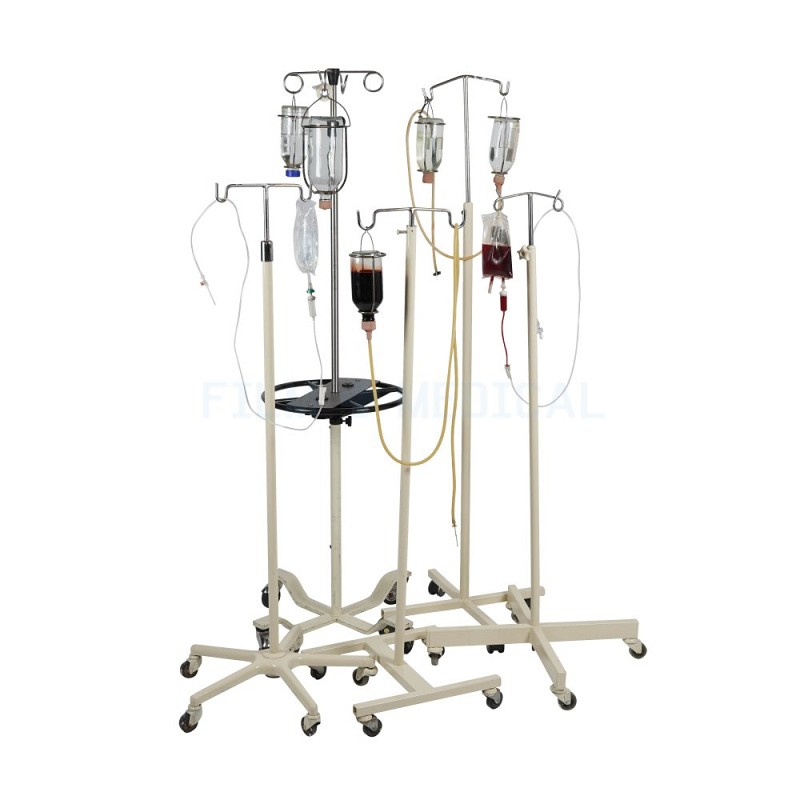 Period Drip Stand With IV Bottle or IV Bag 